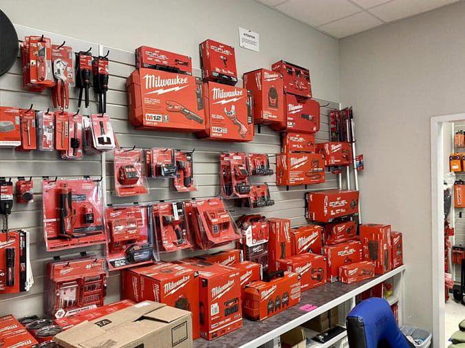 Milwauklee tools available at The Plumbing Warehouse/LCR